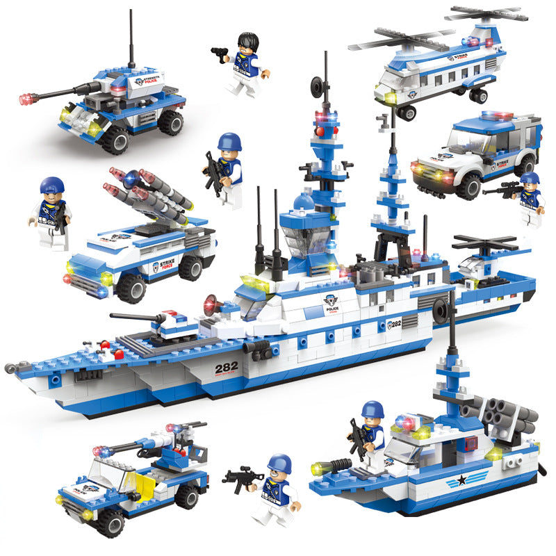Military Aircraft Carrier Building Block Set
