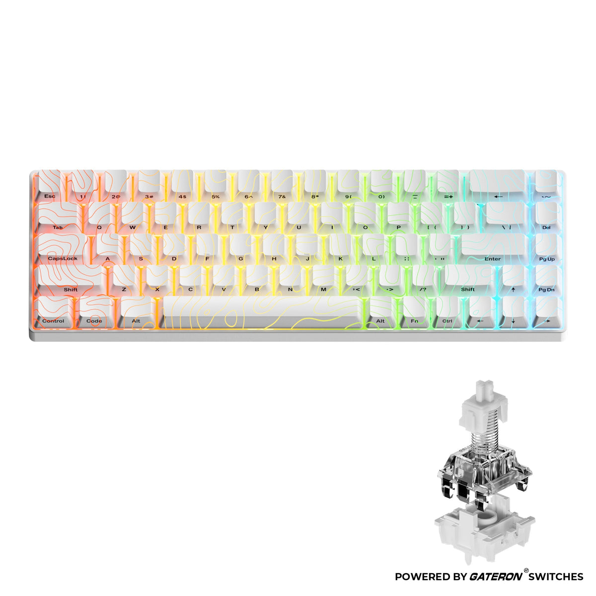 XVX HE68 68-Key Hall Effect Gaming Keyboard with RGB