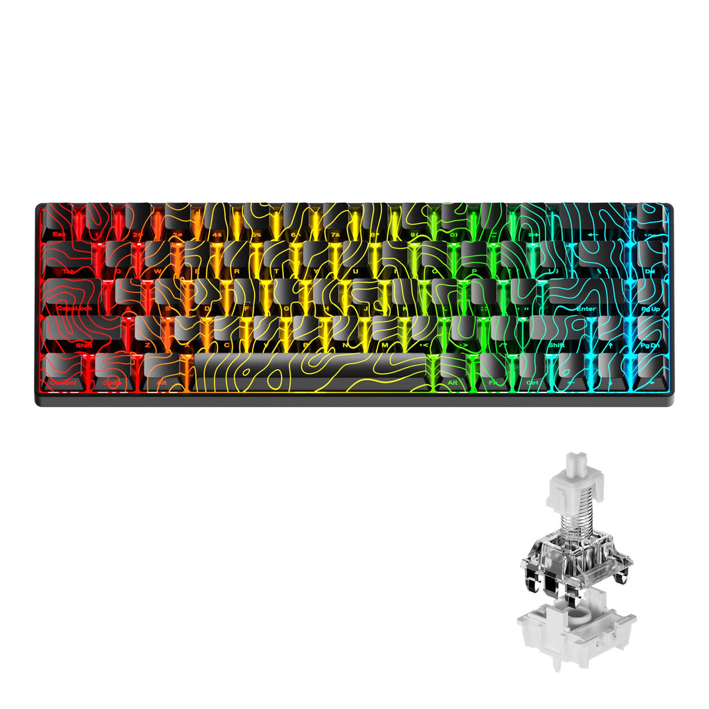 XVX HE68 68-Key Hall Effect Gaming Keyboard with RGB