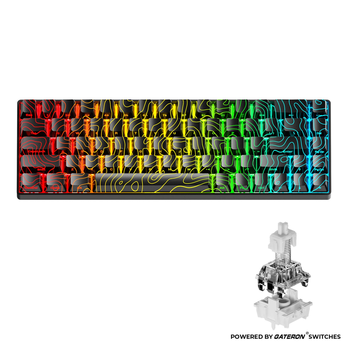 XVX HE68 68-Key Hall Effect Gaming Keyboard with RGB