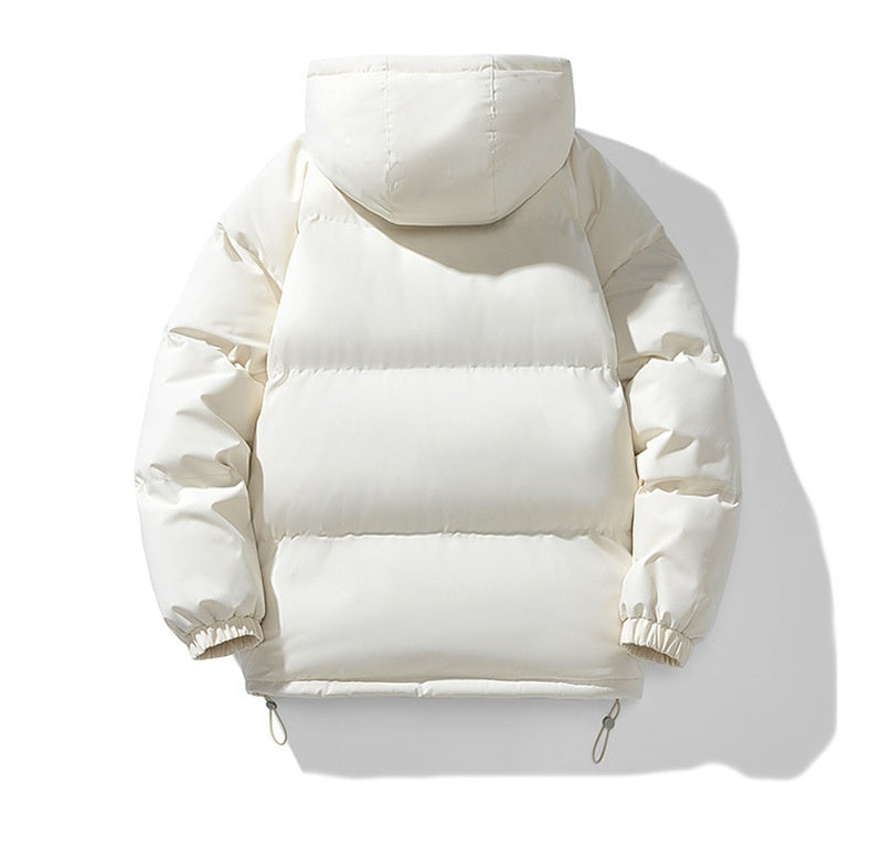 Men's Padded Winter Zip-Up Hooded Jacket