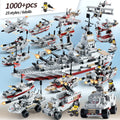 8-in-1 Military Battleship Puzzle Building Toy