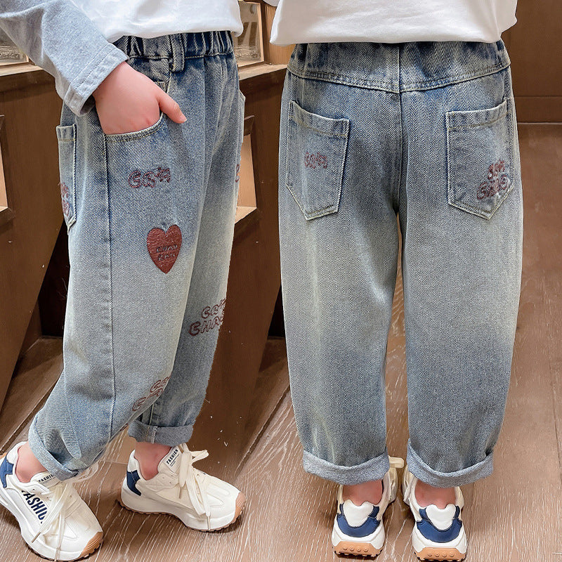 Kids’ Unisex Casual Denim Pants
