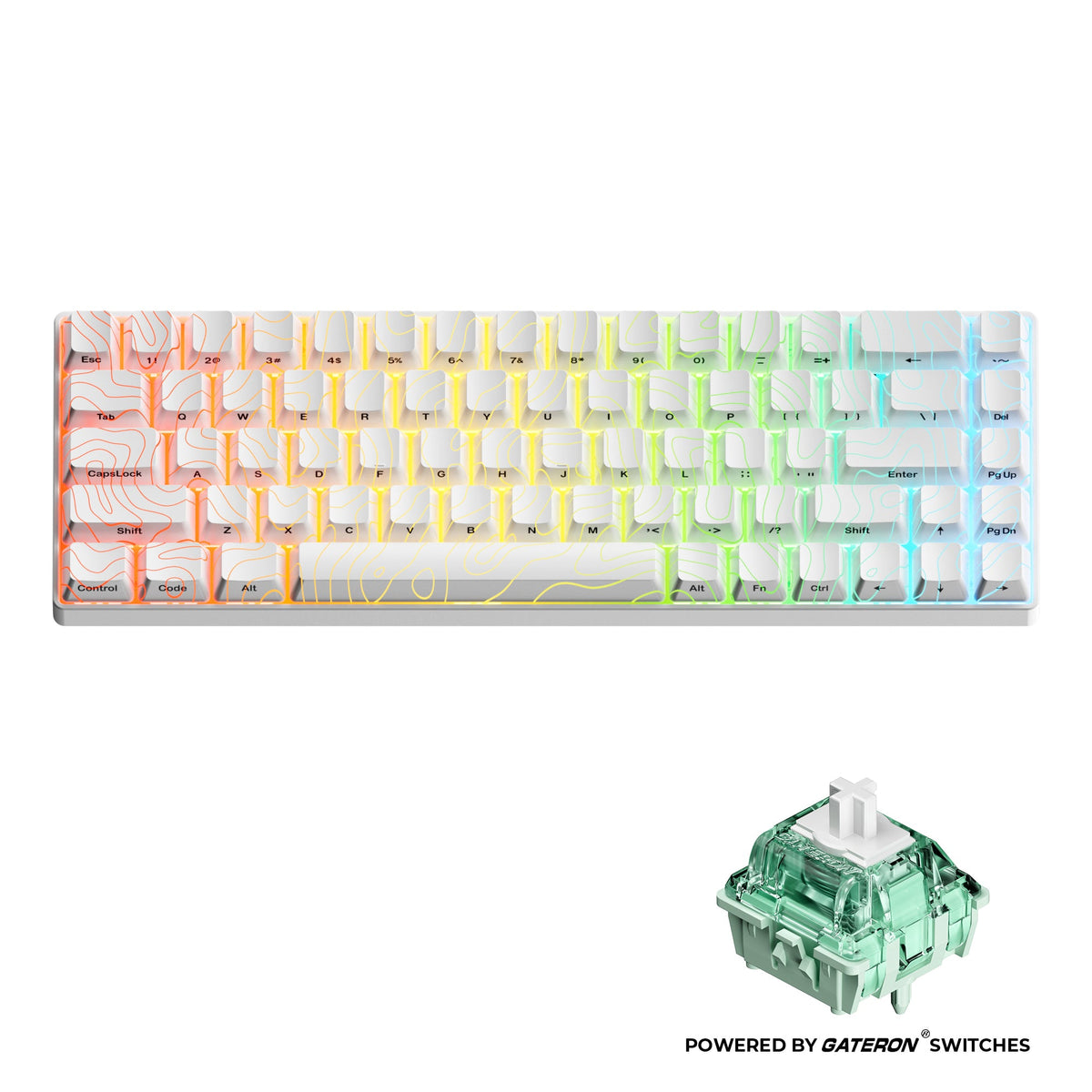 XVX HE68 68-Key Hall Effect Gaming Keyboard with RGB