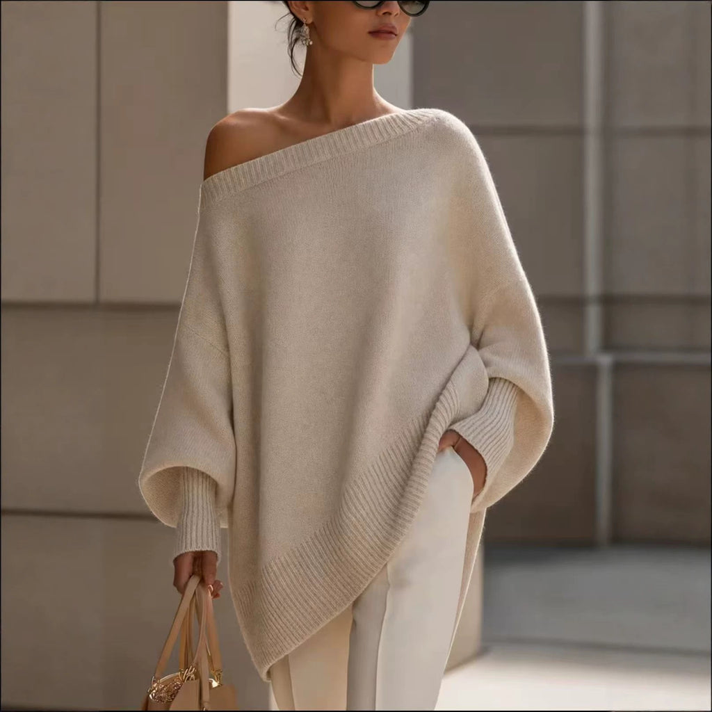 Thick pullover knitted sweater loose sweater for women
