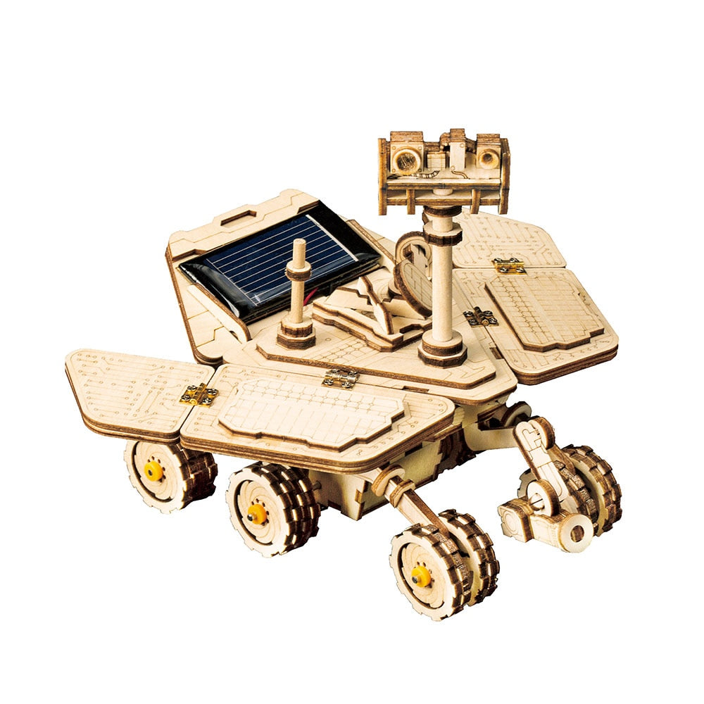 Robotime ROKR Solar-Powered Wooden Model Kit