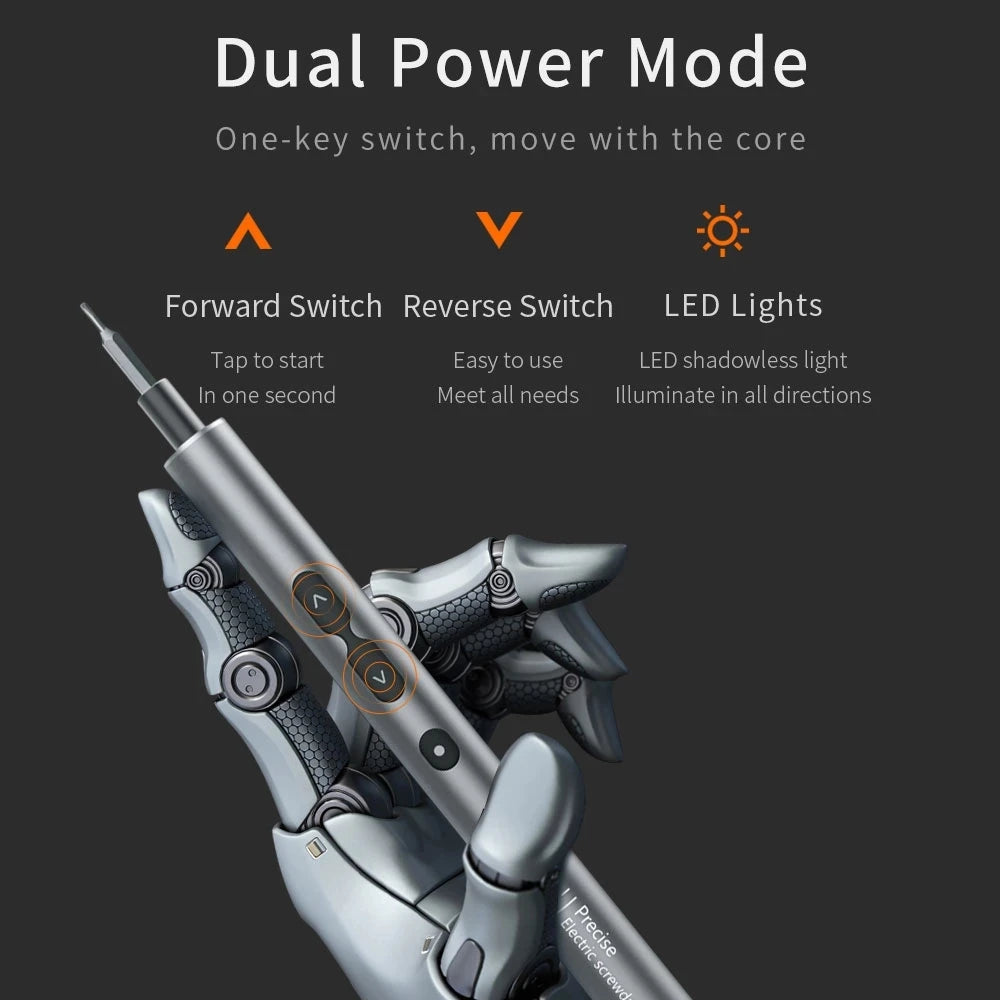 Precision Electric Screwdriver & Bit Set