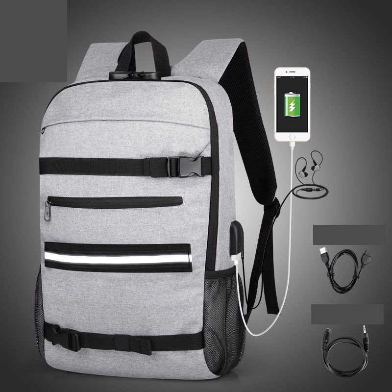 Camouflage Backpack with USB Port & Anti-Theft Lock
