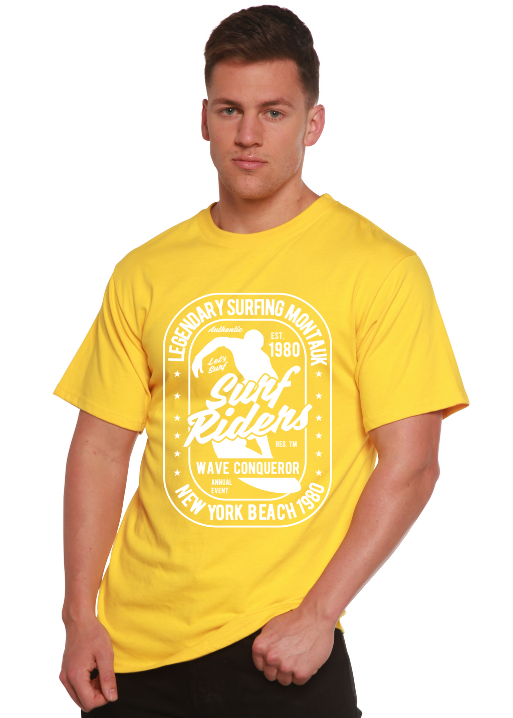 Men's Surf Rider Bamboo-Blend Graphic T-Shirt