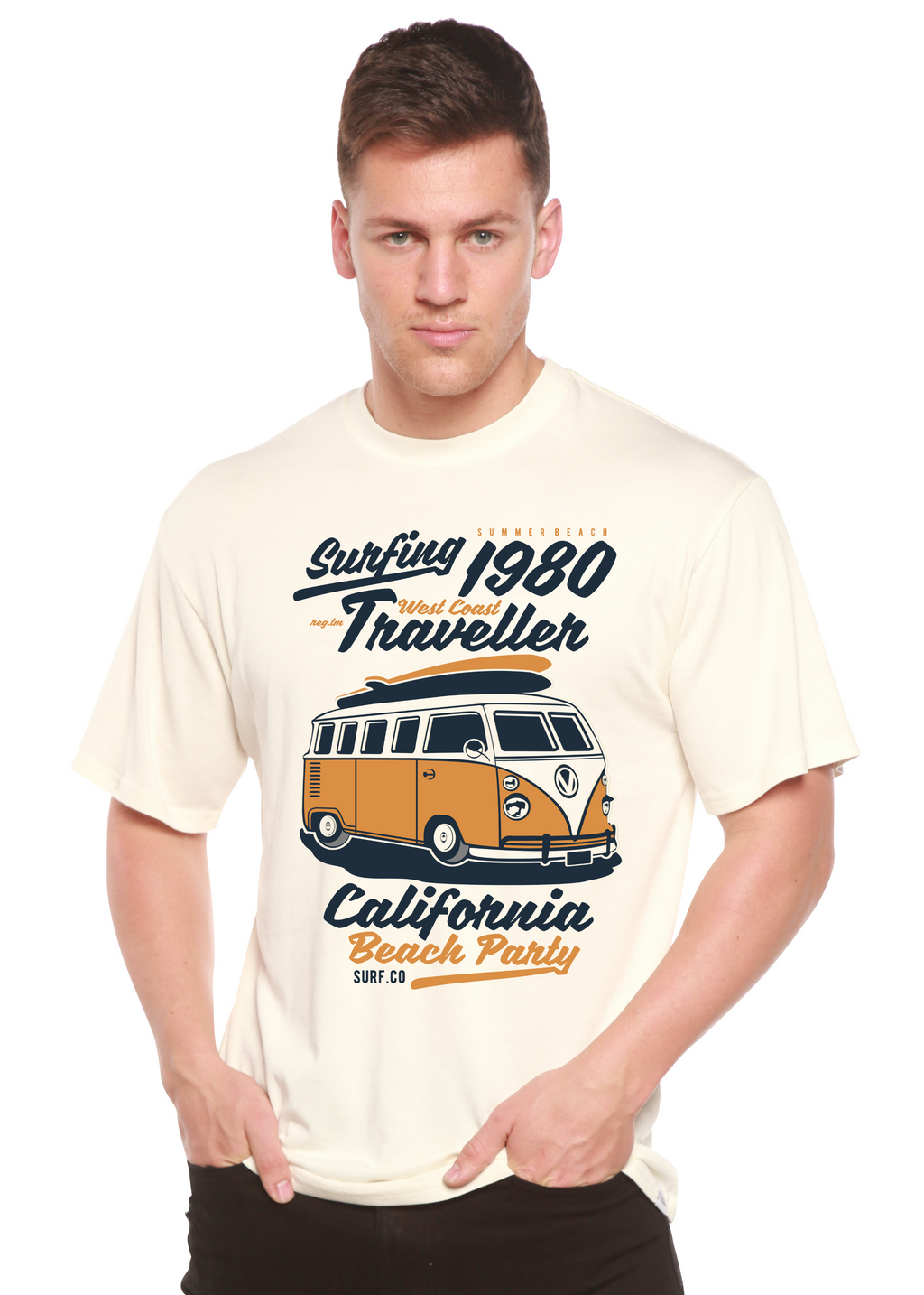 Men's Surfing 1980 Bamboo-Blend Graphic T-Shirt