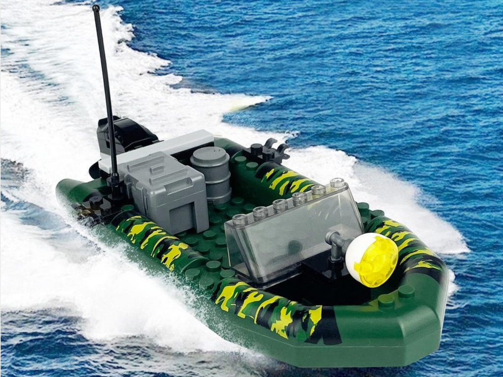 Mil-Blox SEAL Team with RHIB Landing Boat