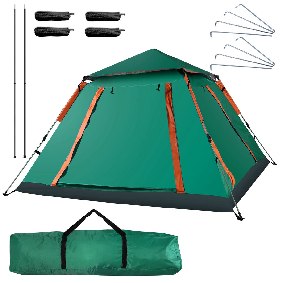 4–5-Person Camping Tent with Mosquito Mesh Windows