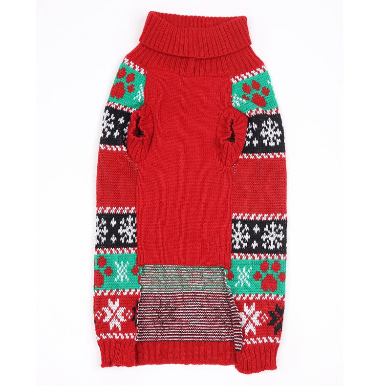 Cartoon Winter Dog Sweater & Coat for Small Dogs and Cats