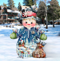 Blue Seed Freezing Christmas Outdoor Yard Sign by Jamie Mills-Price Christmas Santa Snowman Decor