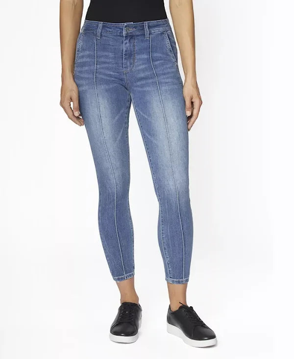 Zoe + Phoebe Juniors High-Rise Pintuck Skinny Jeans