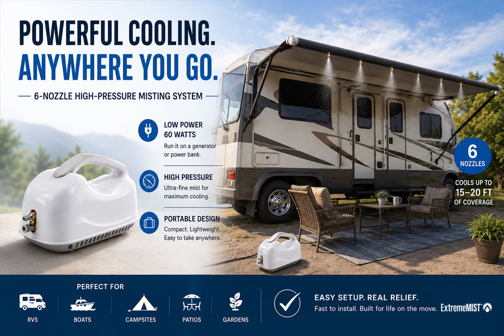 715 PSI Portable Outdoor Misting & Cooling System