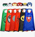 Superhero Reversible Cape & Mask Set, 6-Pack