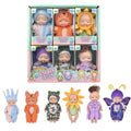 Princess Dress-Up Doll Gift Set, 6 Pieces