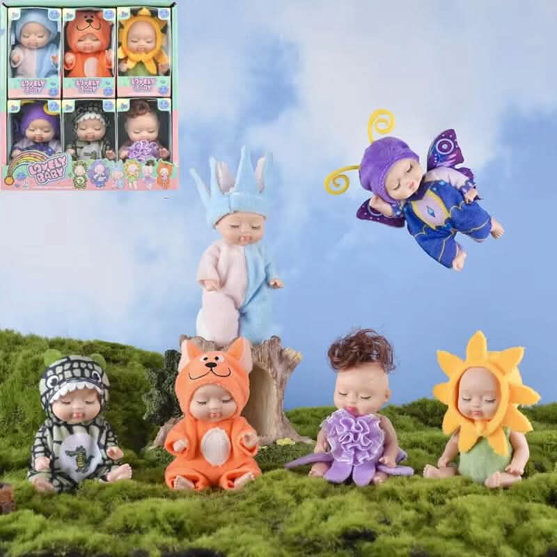 Princess Dress-Up Doll Gift Set, 6 Pieces