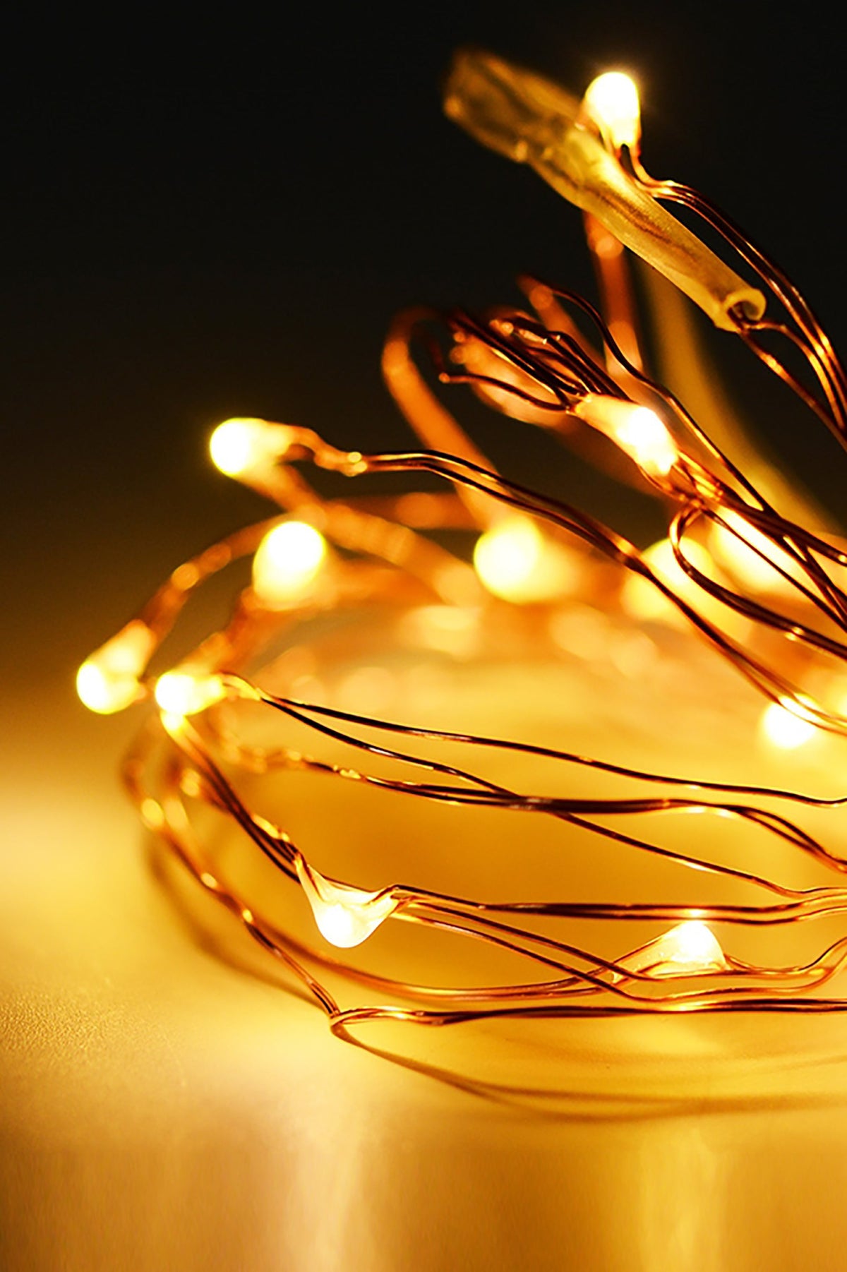 Battery-Operated Indoor Fairy Lights — 30 LEDs, 9 ft