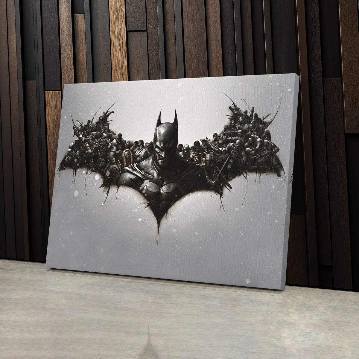 Batman Fallen Enemies Canvas Superhero Wall Art