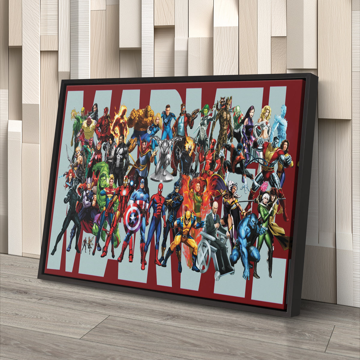 Marvel Superheroes Comic-Style Canvas Wall Art
