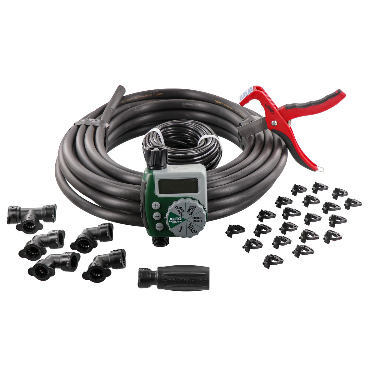 Garden Drip Irrigation Kit with Digital Watering Timer