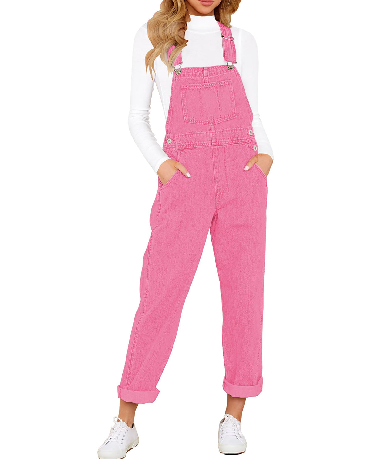 Women's Relaxed Denim Bib Overalls