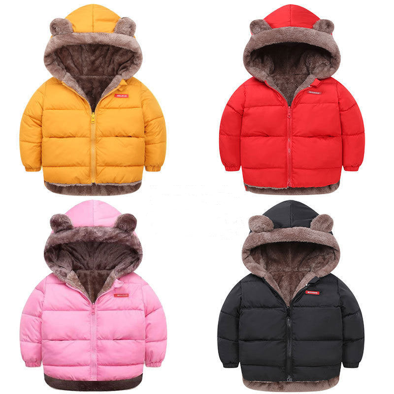 Boys’ Reversible Cotton-Padded Winter Jacket