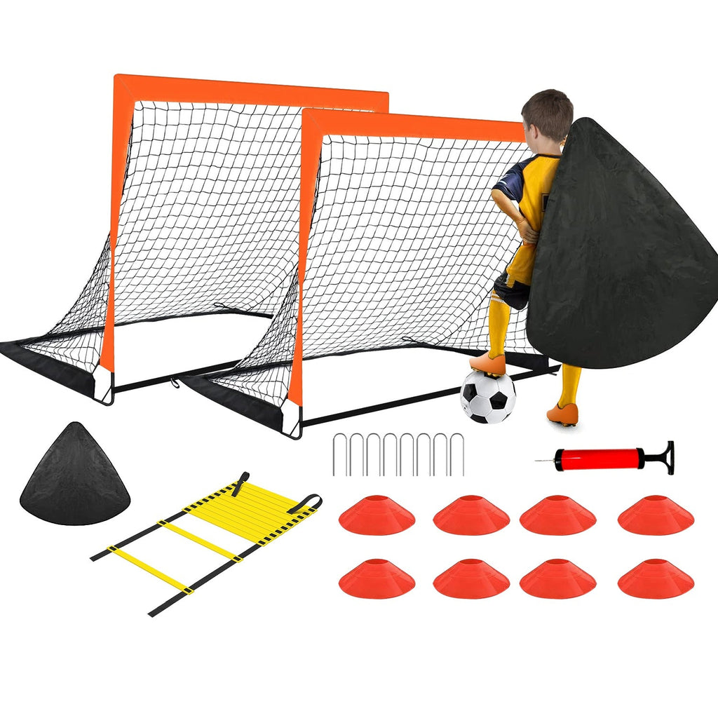 Kids' 4 x 3 Ft Soccer Training Goal & Agility Set