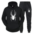 Men's Plus Size Spider-Print Hoodie & Sweatpants Set