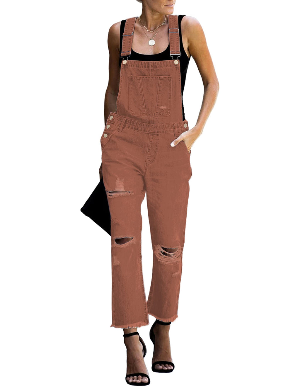 Women's Relaxed Denim Bib Overalls