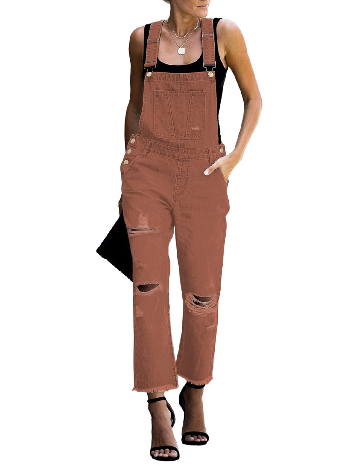Women's Relaxed Denim Bib Overalls