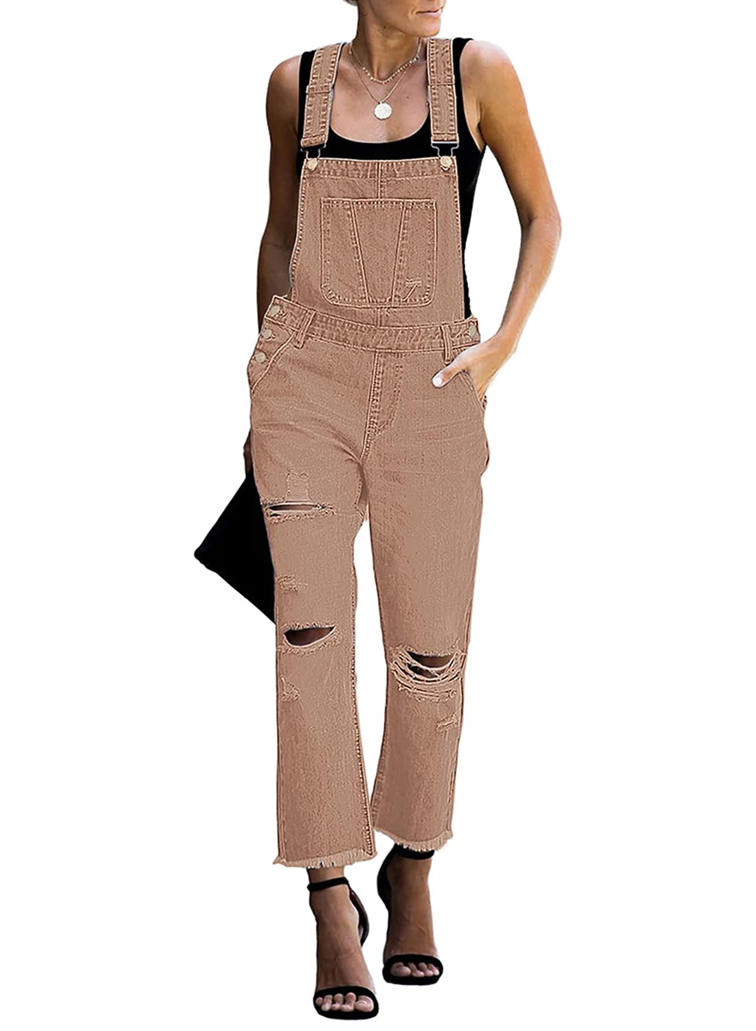Women's Relaxed Denim Bib Overalls