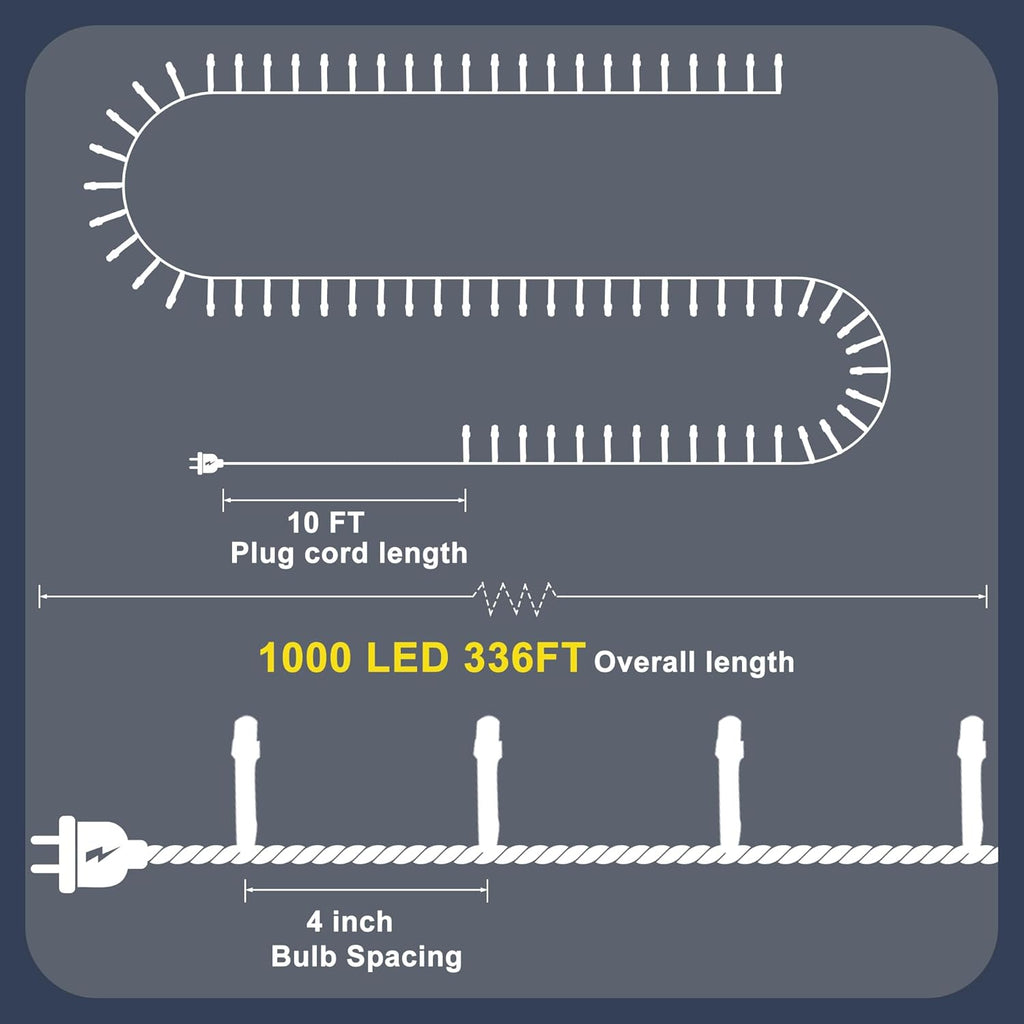 Christmas LED String Lights – Multiple Lengths & Colors