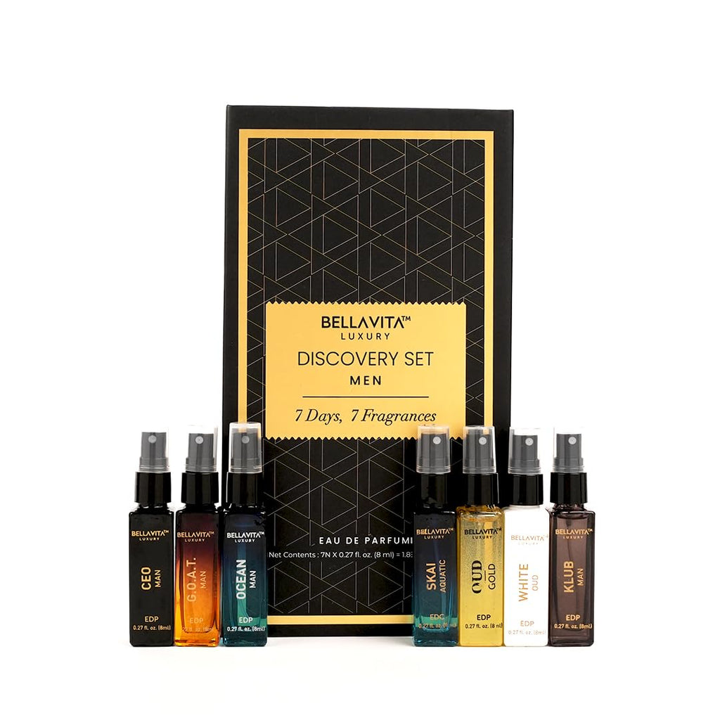 BellaVita Men’s Discovery Perfume Set, 7 × 8 mL