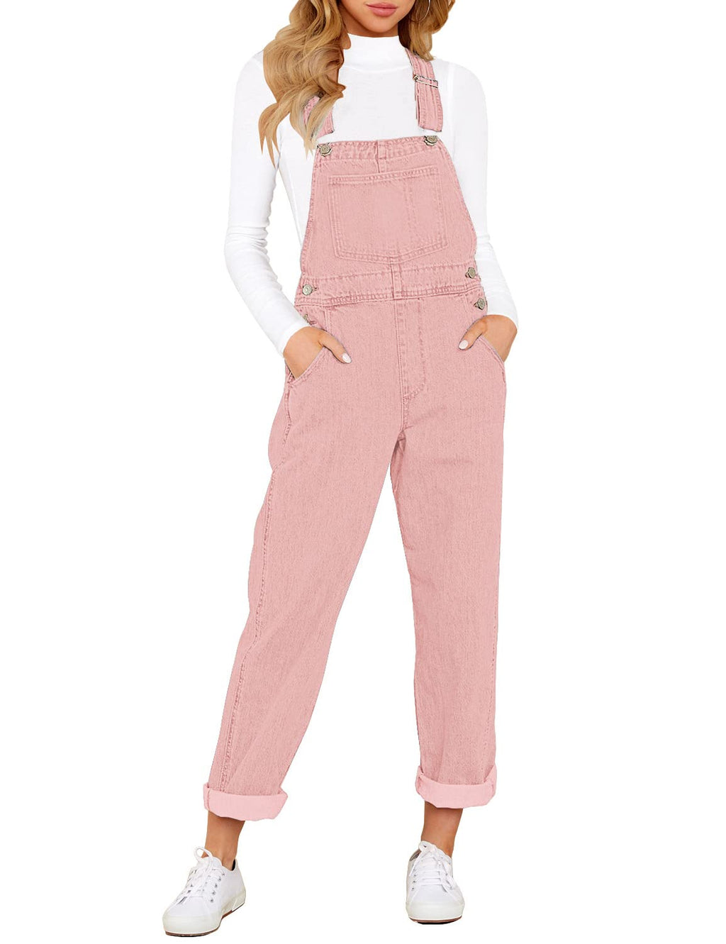 Women's Relaxed Denim Bib Overalls