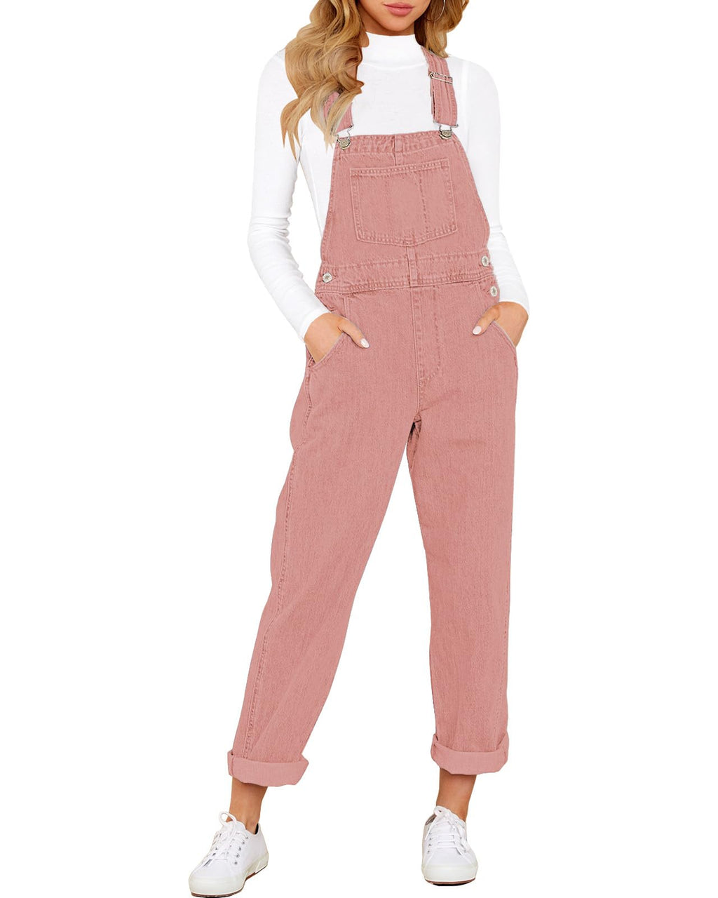 Women's Relaxed Denim Bib Overalls