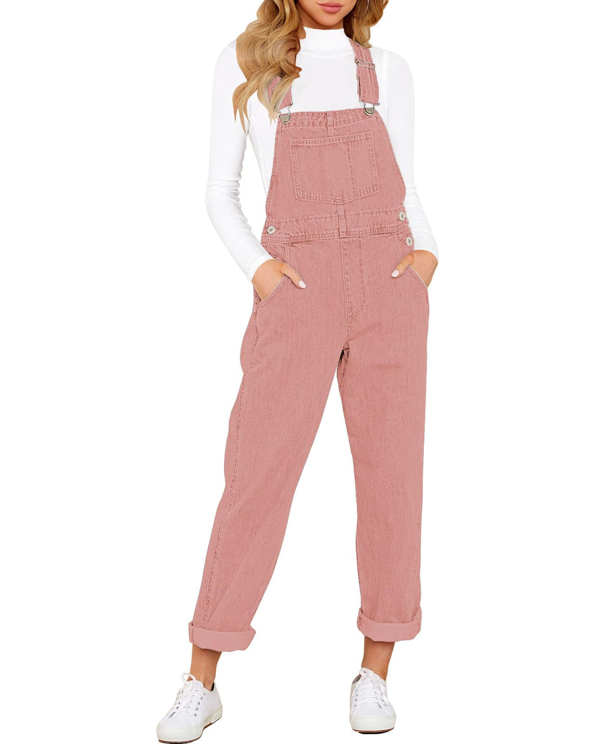 Women's Relaxed Denim Bib Overalls