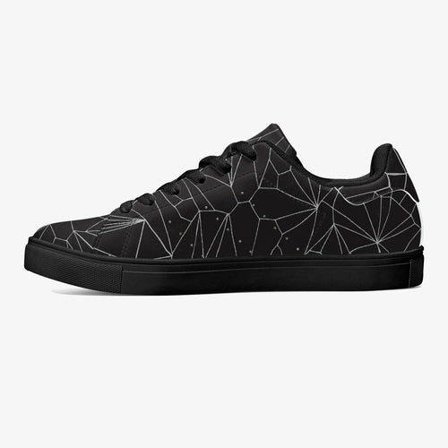 Jacki Easlick Architectural Print Leather Low-Top Sneakers