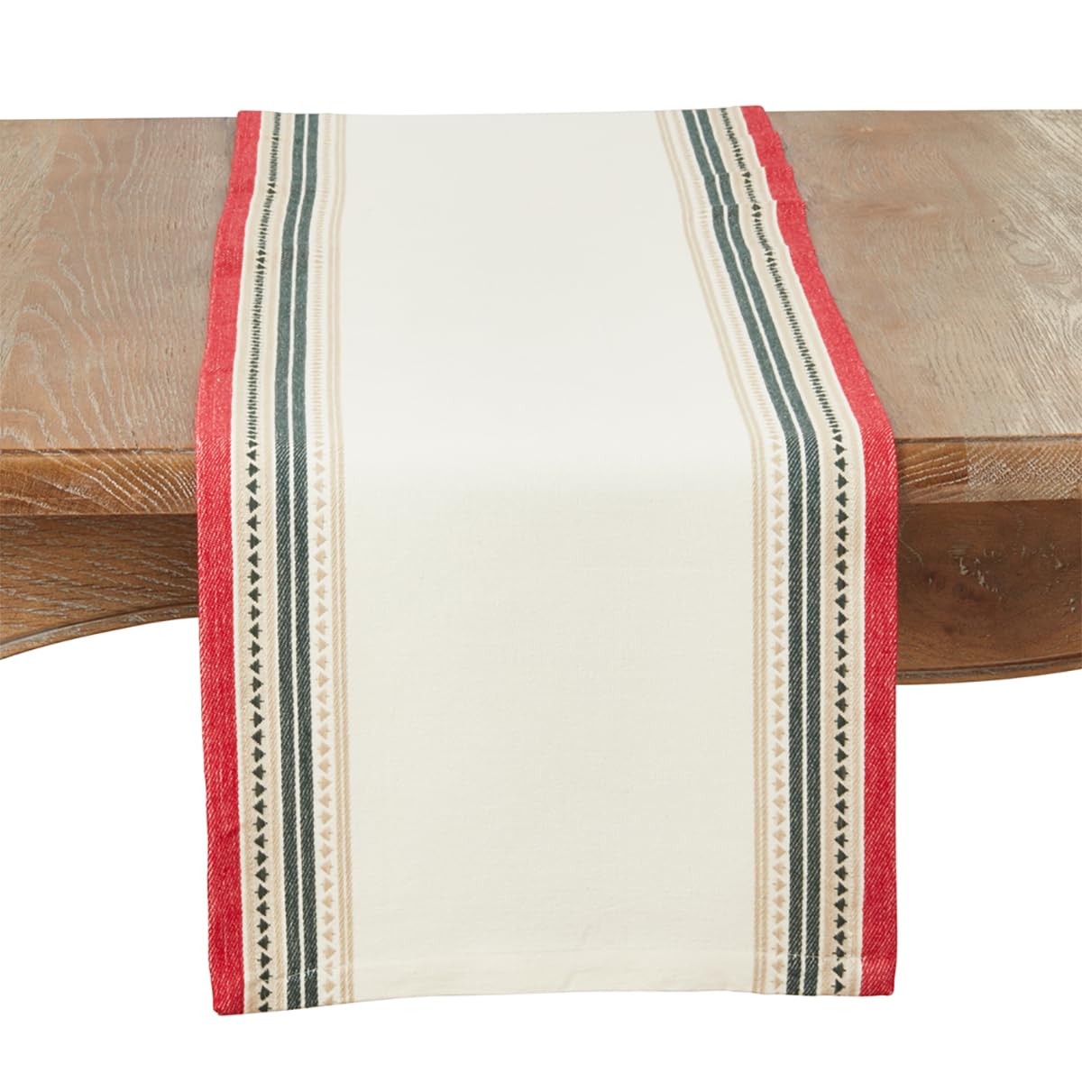 Dobby-Woven Christmas Tree Table Linens