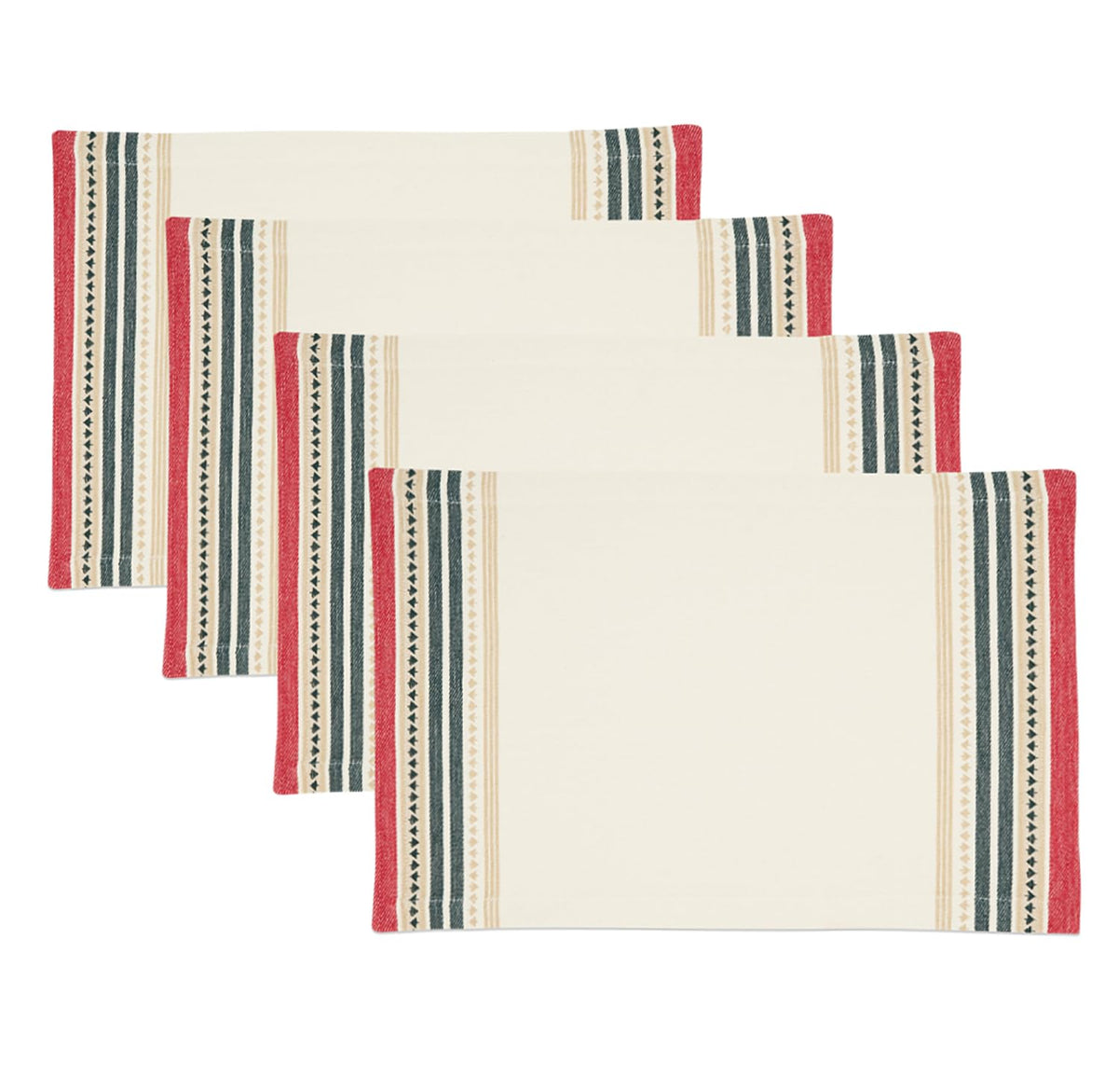 Dobby-Woven Christmas Tree Table Linens