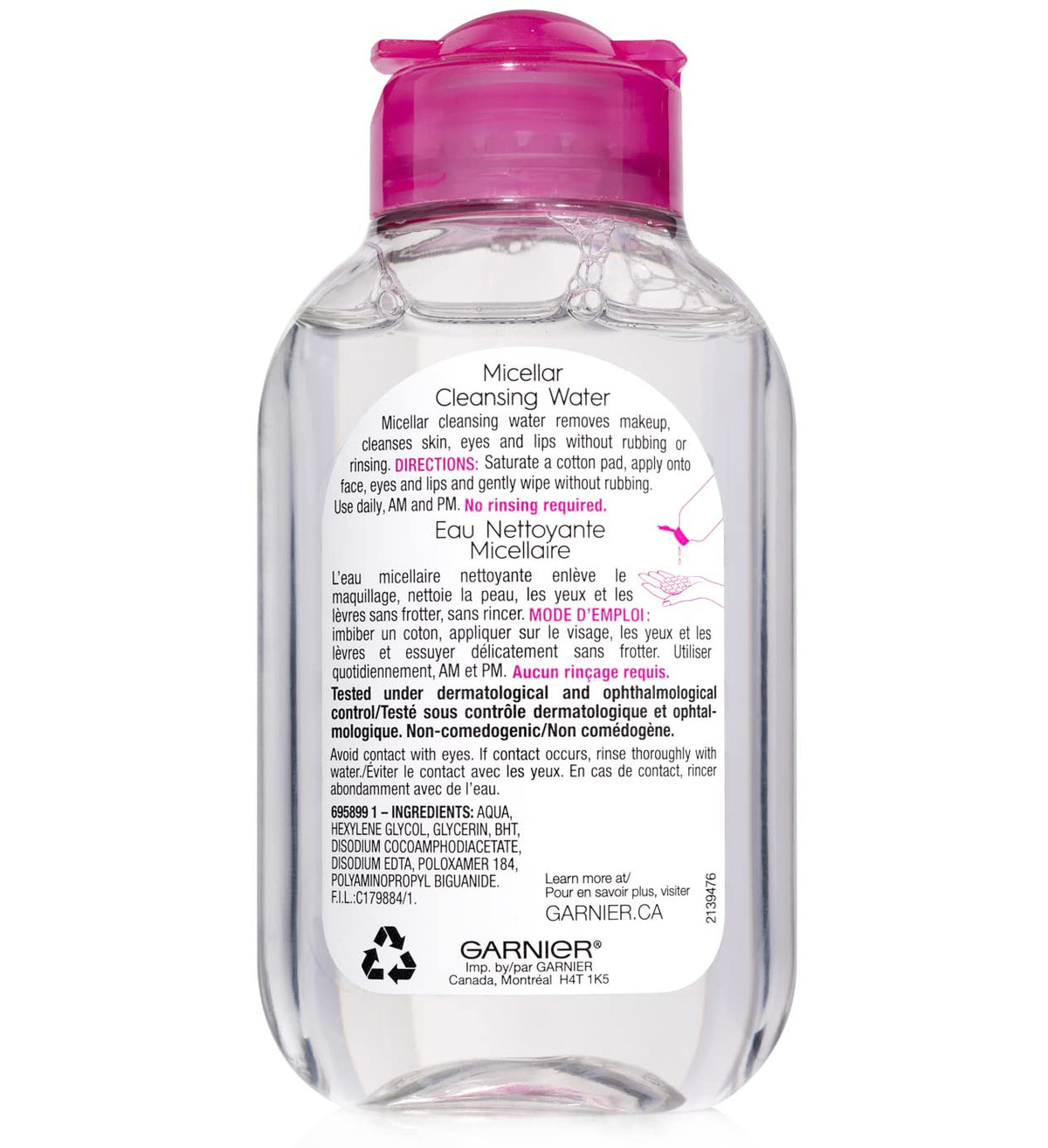 Garnier All-in-1 Micellar Cleansing Water, 3.4 fl oz