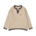 Men's Jacquard V-Neck Sweater