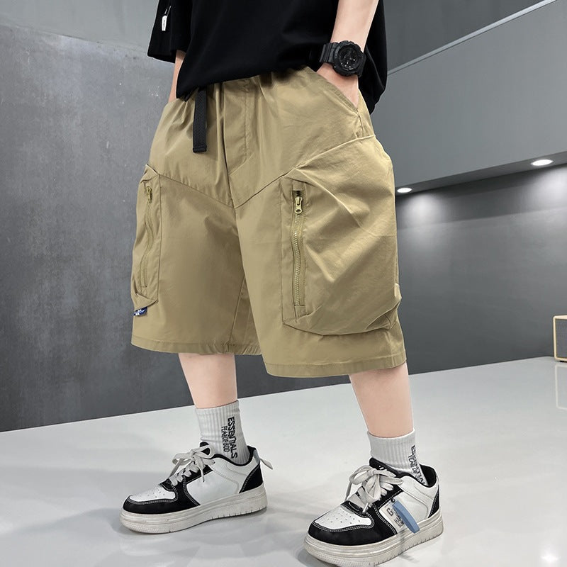 Boys’ Lightweight Mid-Length Cargo Shorts