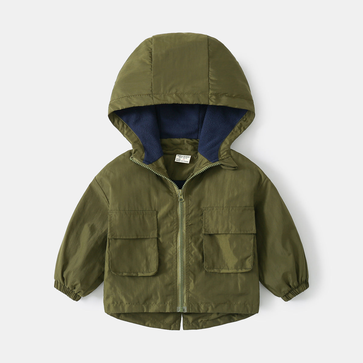 Boys’ Hooded Fleece-Lined Jacket
