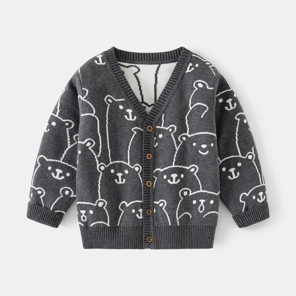 Kids’ Single-Breasted Wool Sweater