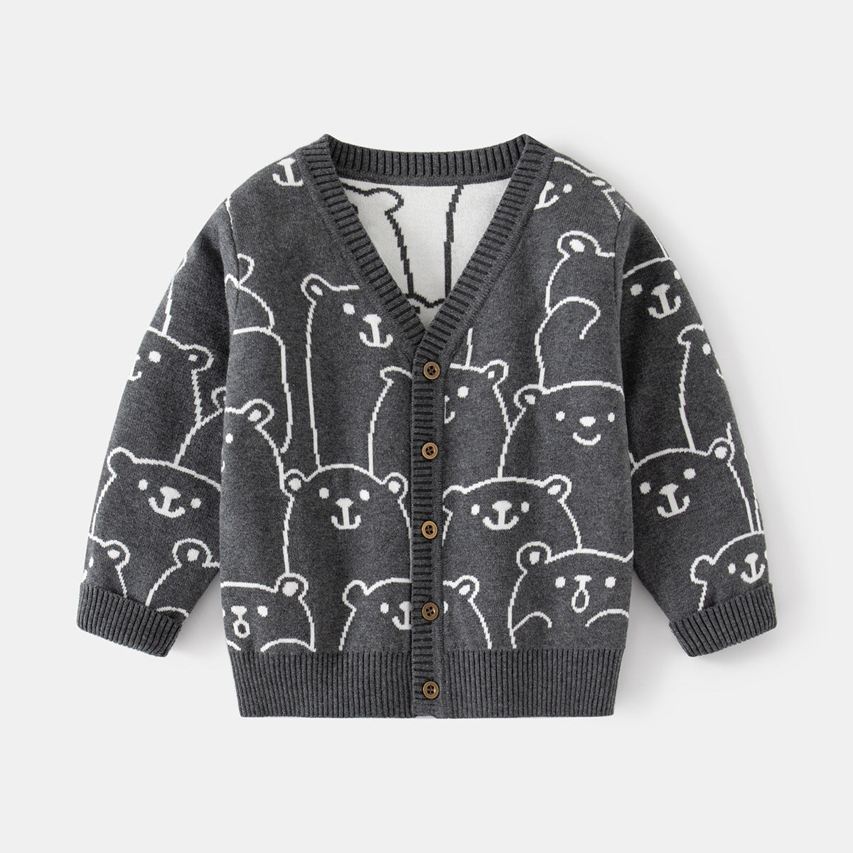 Kids’ Single-Breasted Wool Sweater