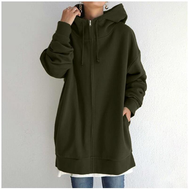 Women's Plush-Lined Zip Hoodie