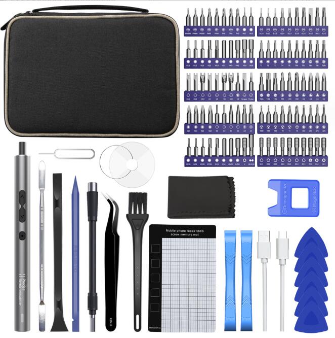 Precision Electric Screwdriver & Bit Set